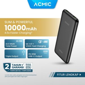 Powerbank Acmic C10PRO-10000mAh