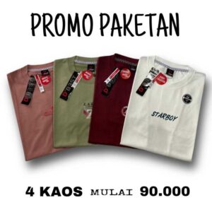 Paket 4 Kaos Murah