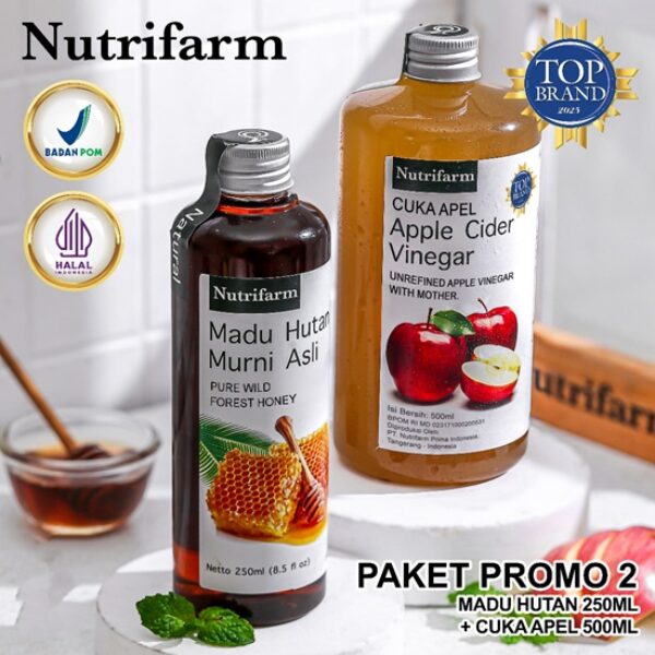 Cuka Apel 500ml/Madu Nutrifarm